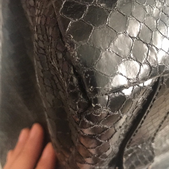 Very Rare! Stella McCartney Falabella Faux Snake Skin / Python Embossed Backpack - Picture 5 of 12